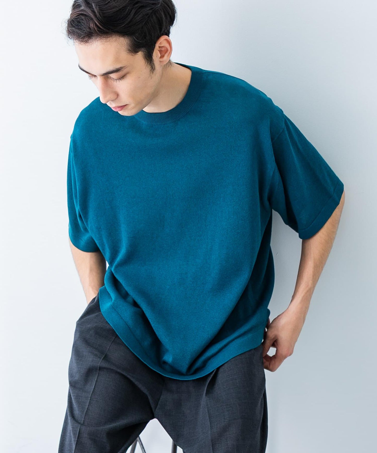 聯名款 crepuscule×UR Washi Knit Short-Sleeve T-shirts T恤