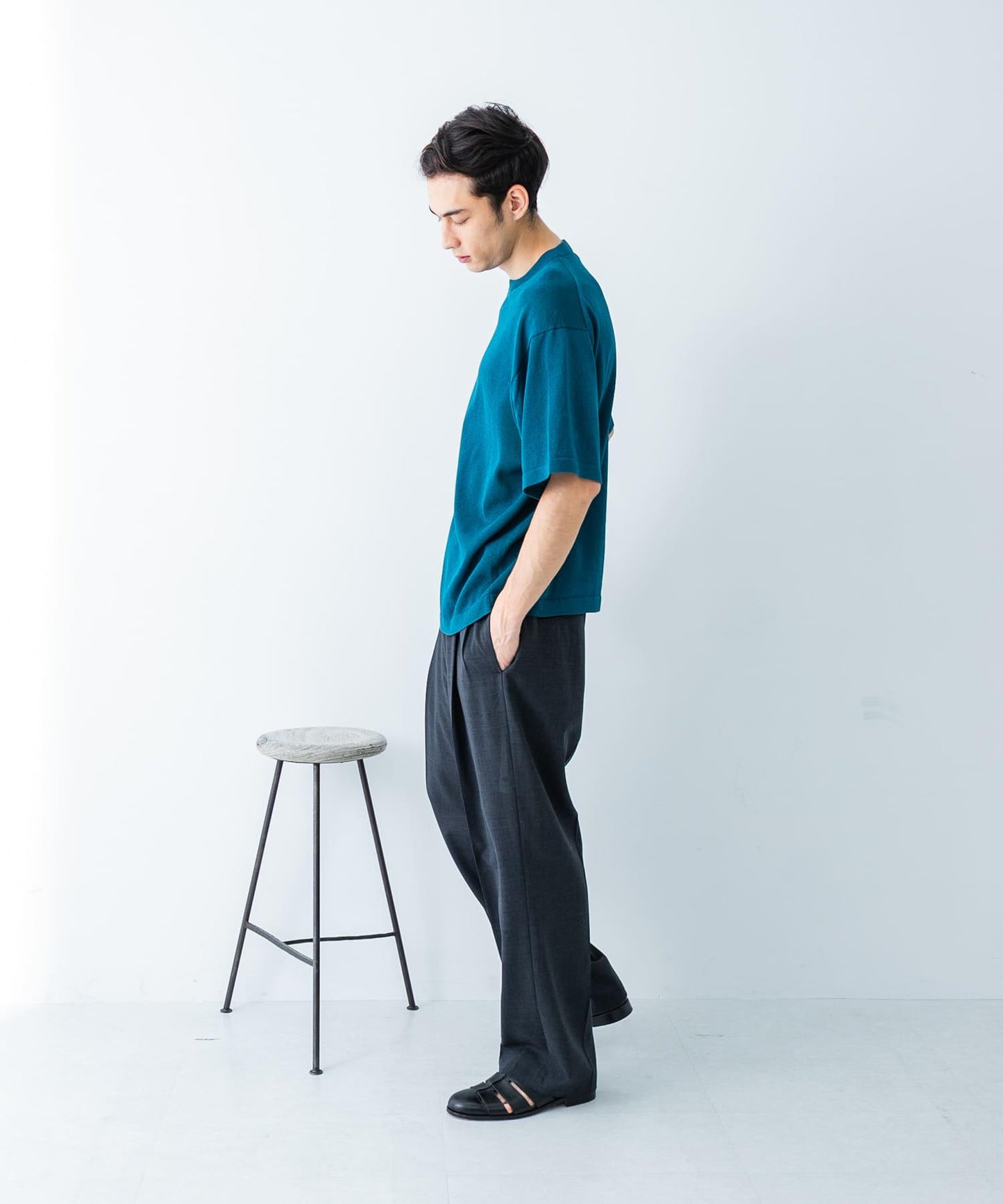 聯名款 crepuscule×UR Washi Knit Short-Sleeve T-shirts T恤