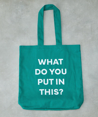 棉帆布標誌手提包