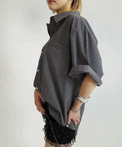 WHO'S WHO gallery 格紋短袖襯衫