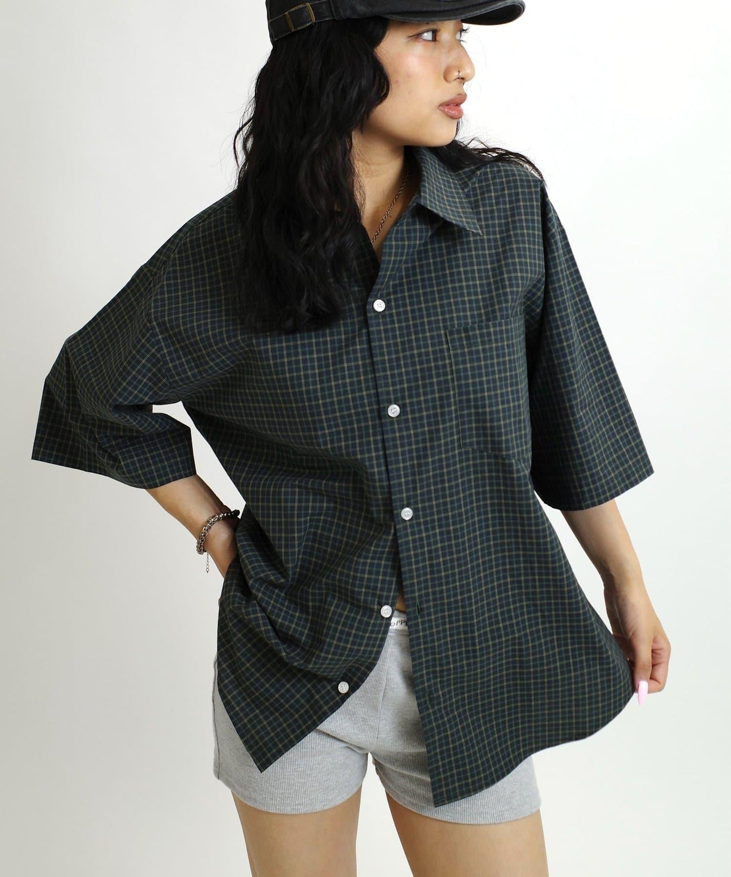 WHO'S WHO gallery 格紋短袖襯衫