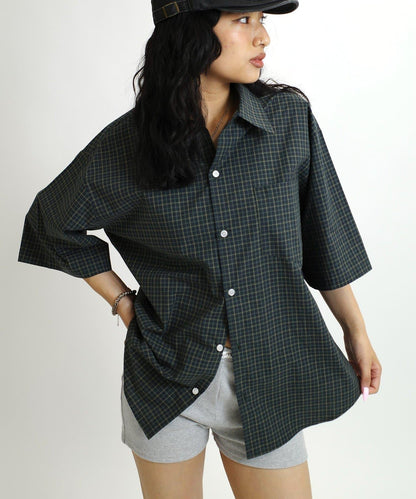 WHO'S WHO gallery 格紋短袖襯衫