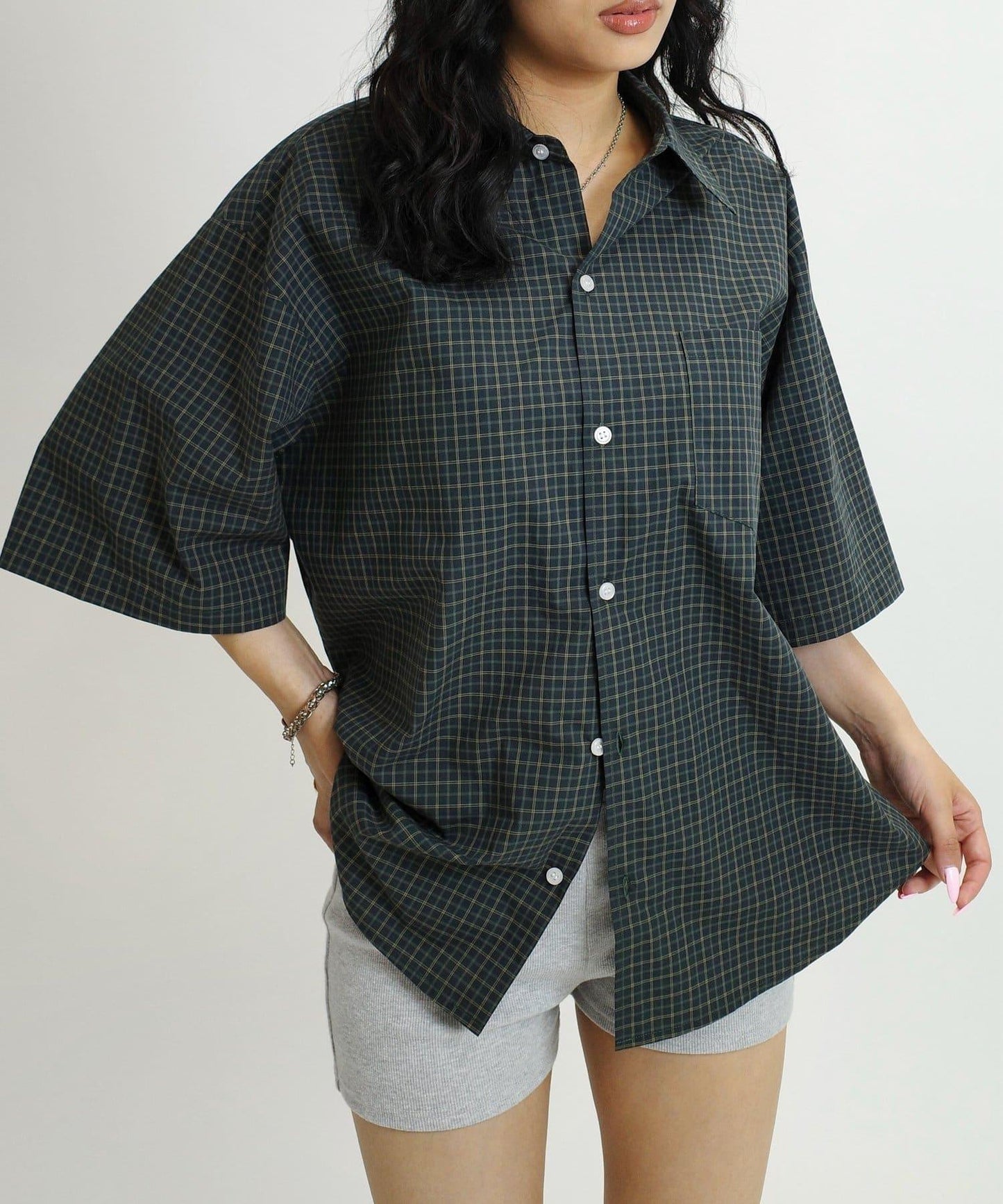 WHO'S WHO gallery 格紋短袖襯衫