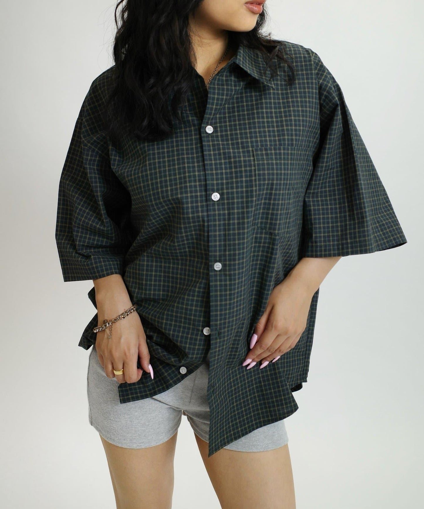 WHO'S WHO gallery 格紋短袖襯衫