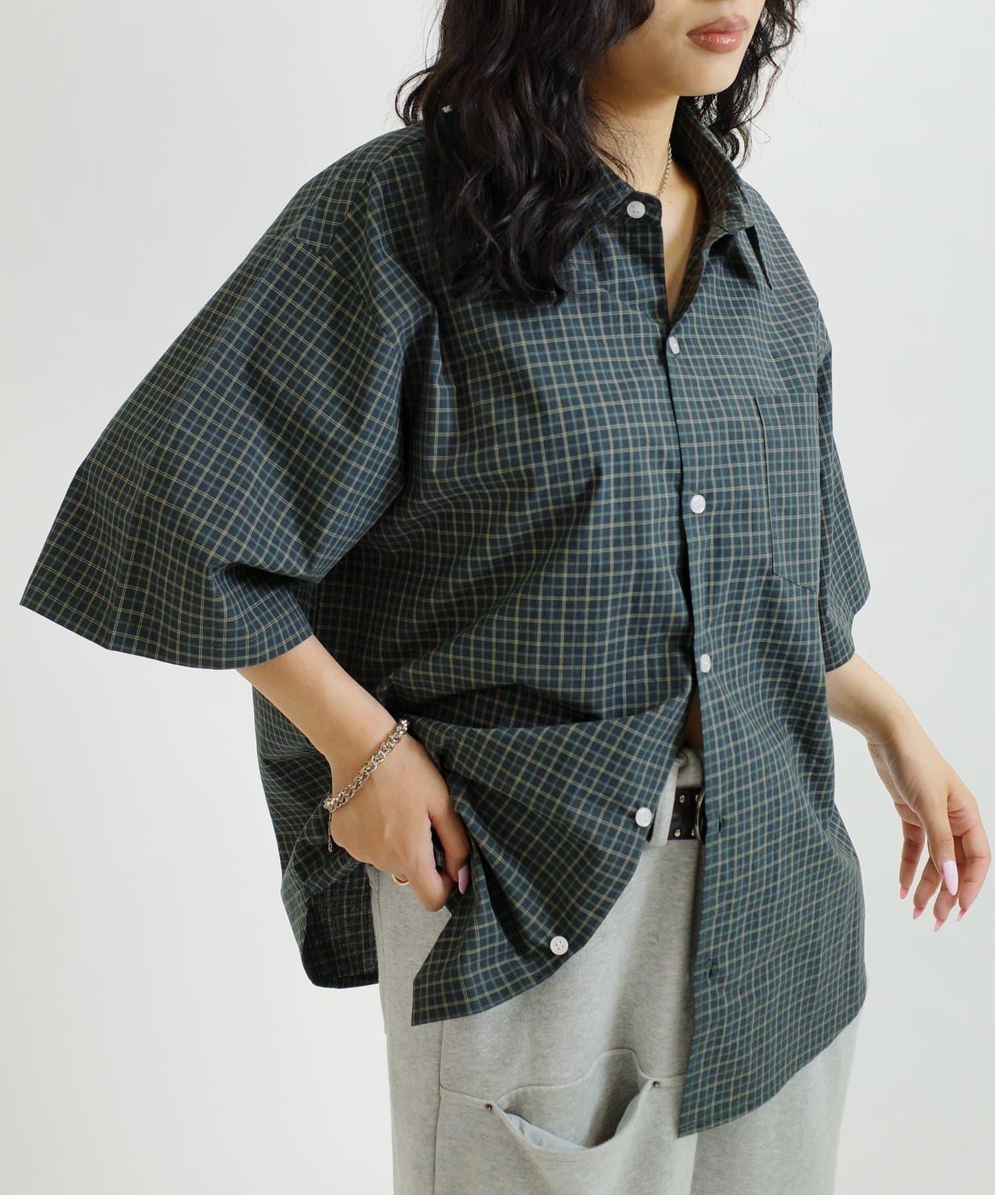 WHO'S WHO gallery 格紋短袖襯衫