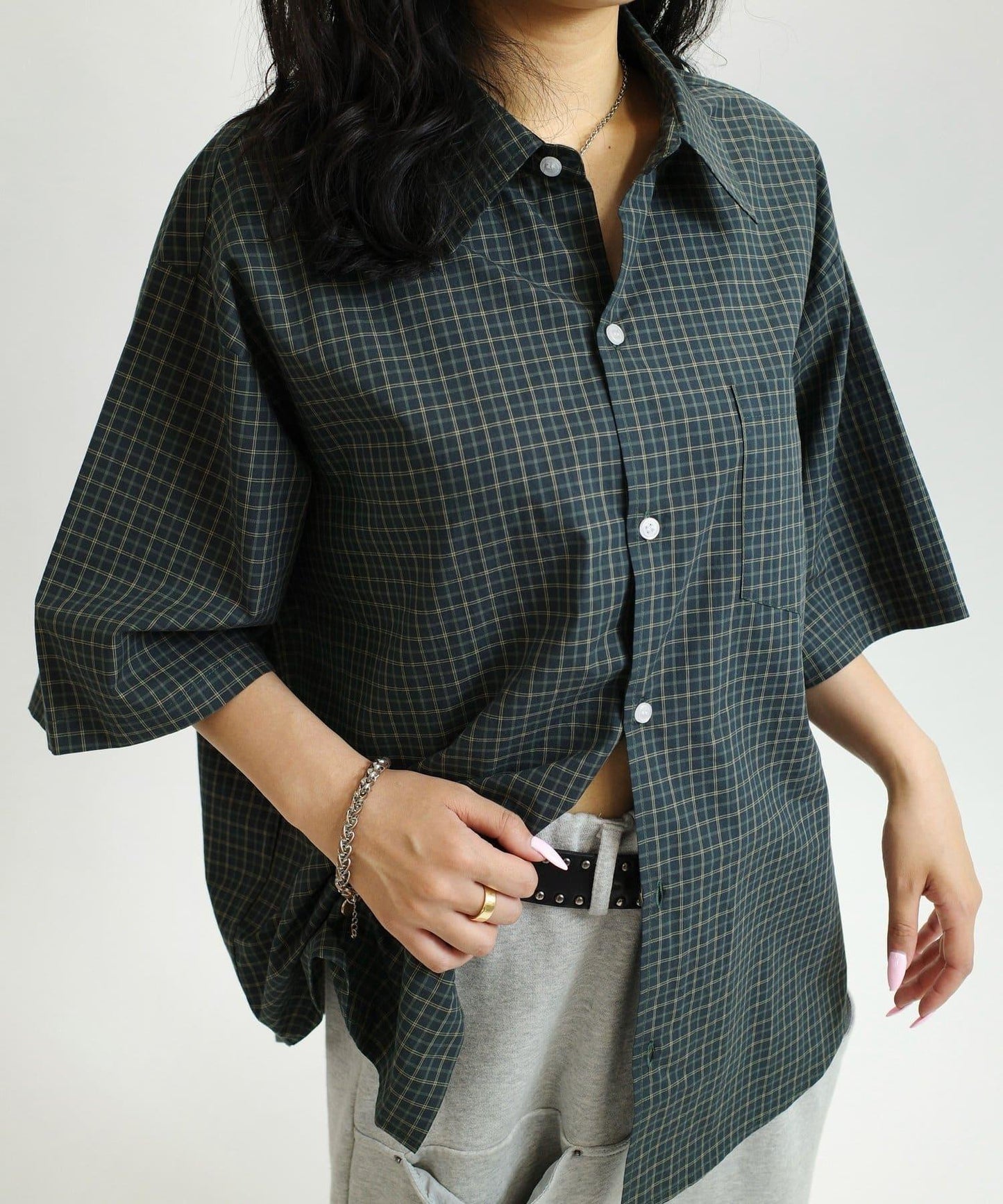 WHO'S WHO gallery 格紋短袖襯衫