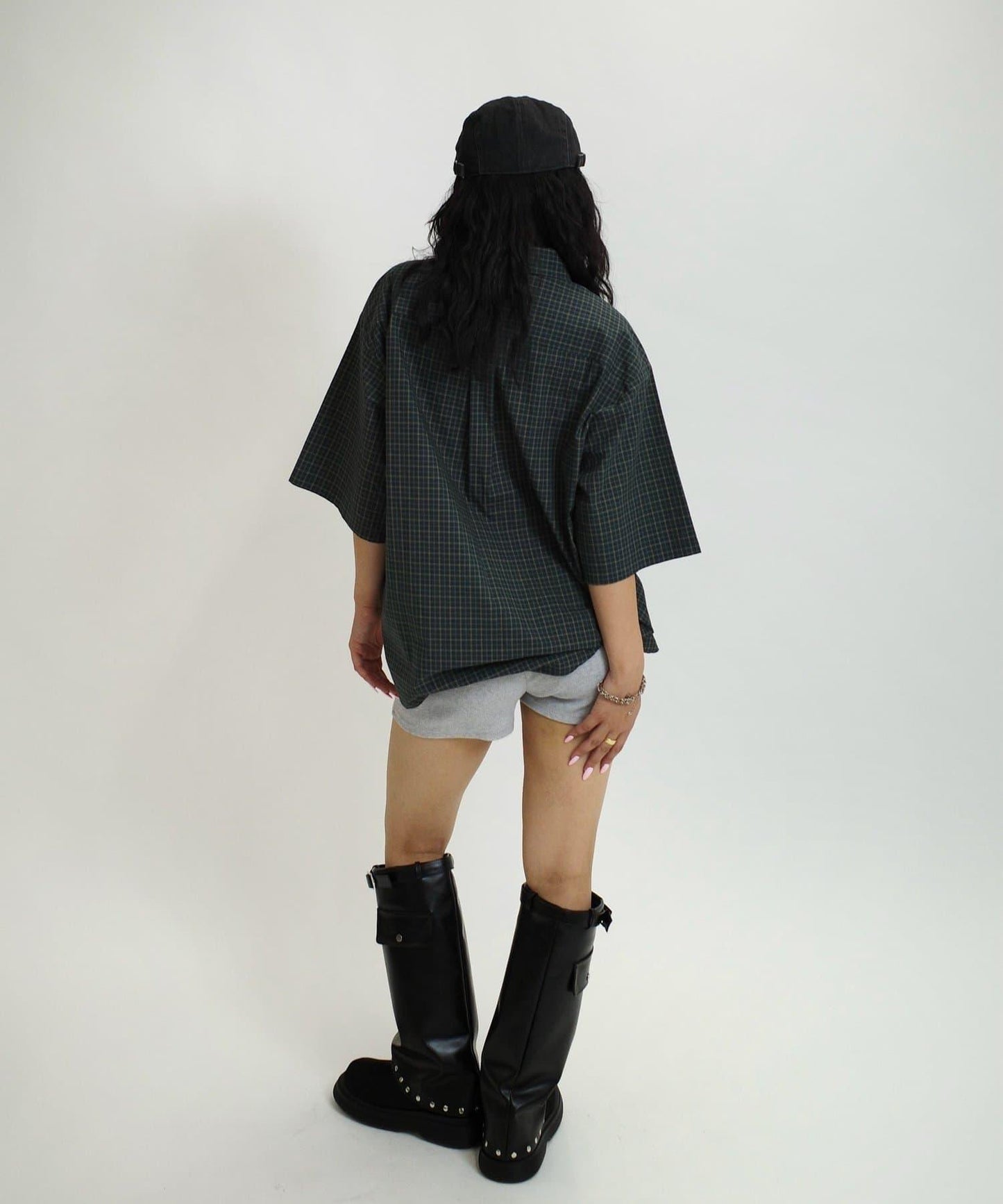 WHO'S WHO gallery 格紋短袖襯衫