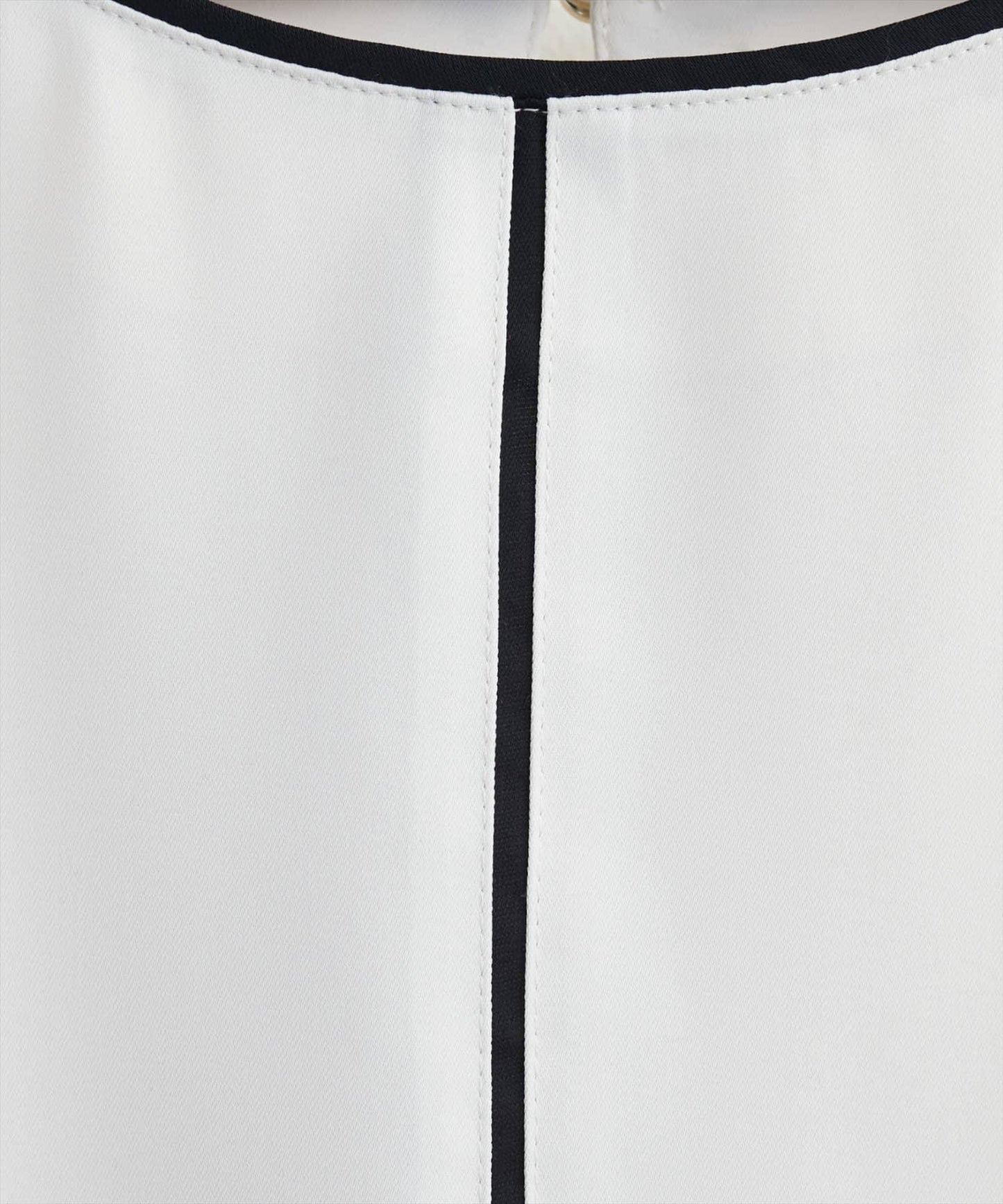 雙色荷葉邊袖襯衫