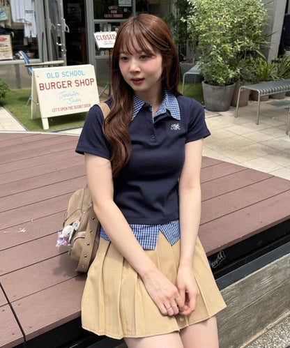 【@re.__mi23精選】假襯衫疊穿上衣