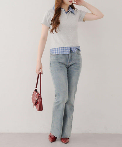 【@re.__mi23精選】假襯衫疊穿上衣