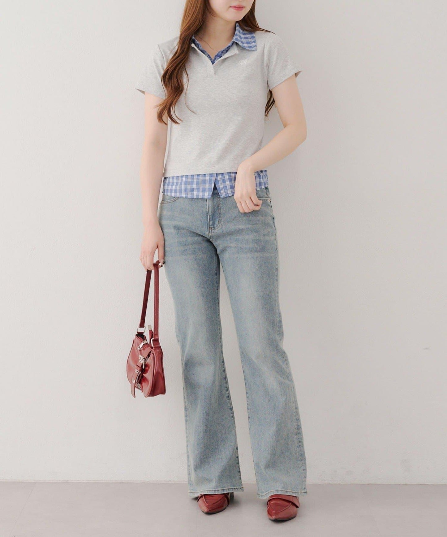 【@re.__mi23精選】假襯衫疊穿上衣