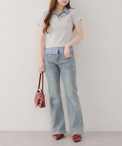 【@re.__mi23精選】假襯衫疊穿上衣