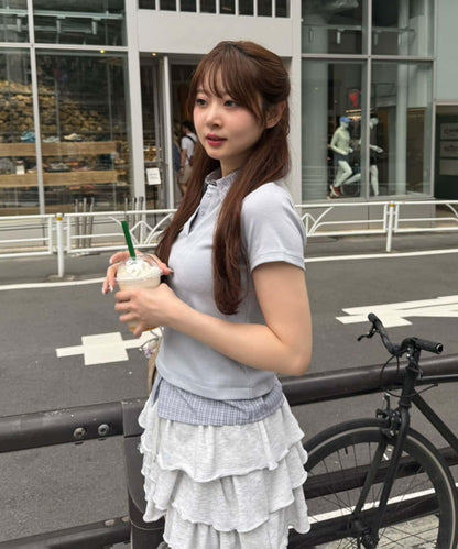 【@re.__mi23精選】假襯衫疊穿上衣