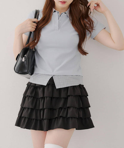 【@re.__mi23精選】假襯衫疊穿上衣