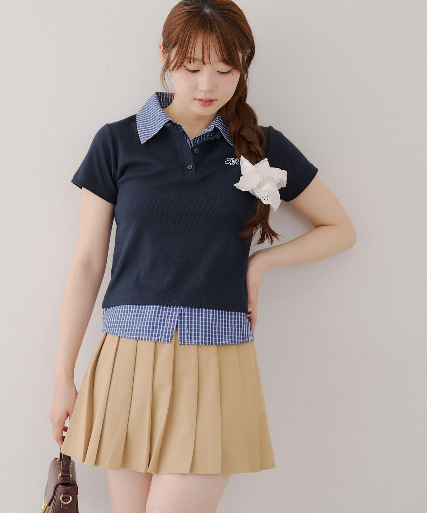 【@re.__mi23精選】假襯衫疊穿上衣