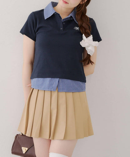 【@re.__mi23精選】假襯衫疊穿上衣