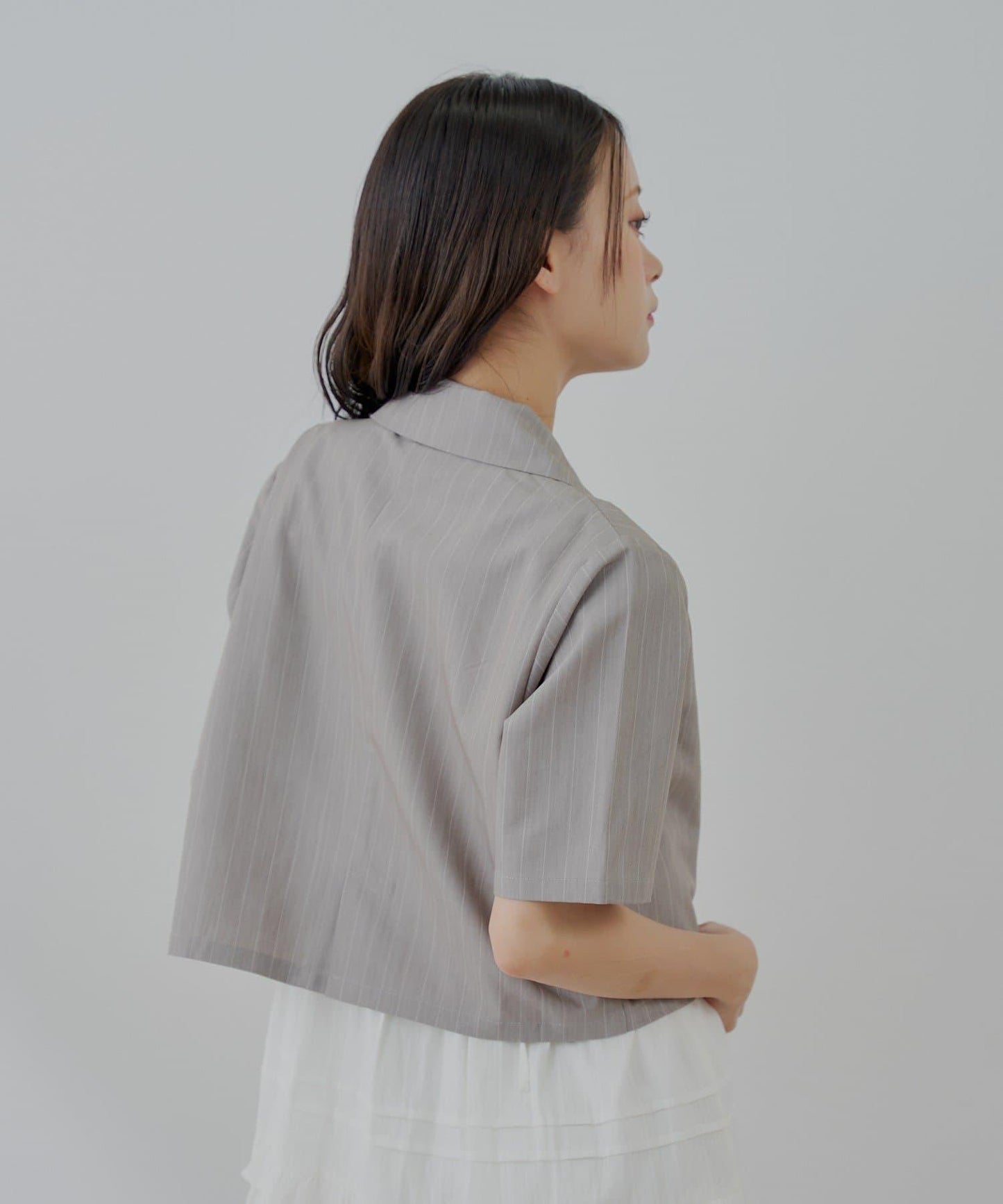 半袖雙排扣西裝外套