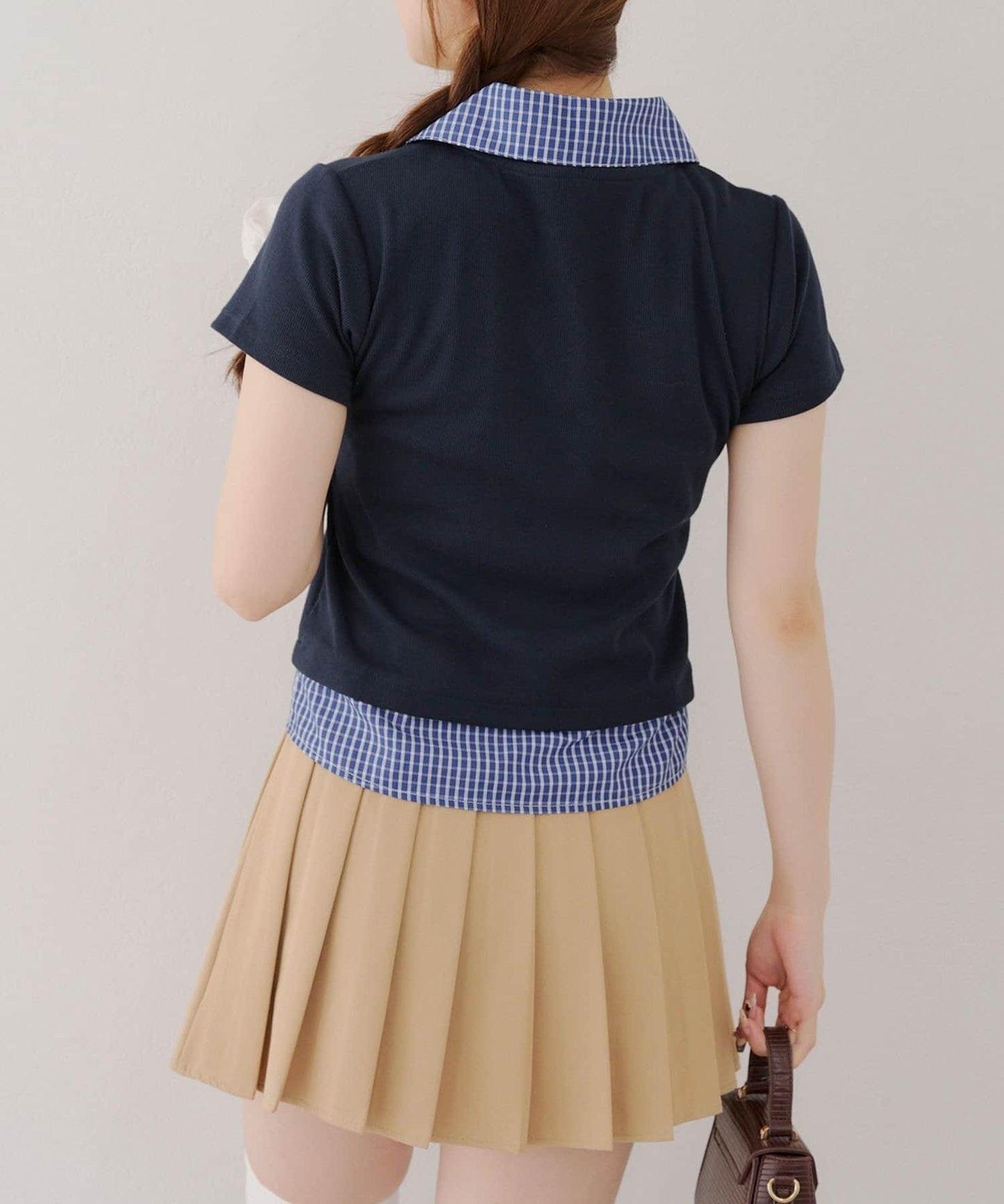 【@re.__mi23精選】假襯衫疊穿上衣