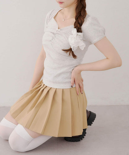 【@may_81o精選】網眼抽褶T-shirt