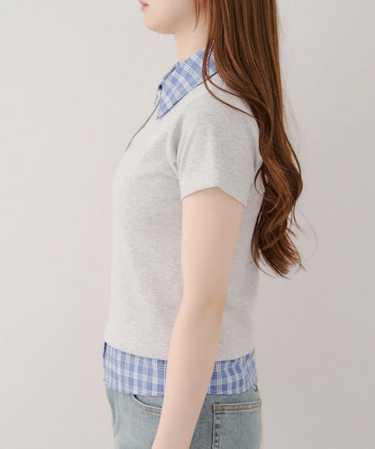 【@re.__mi23精選】假襯衫疊穿上衣