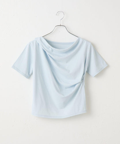 2向肩部垂墜T恤