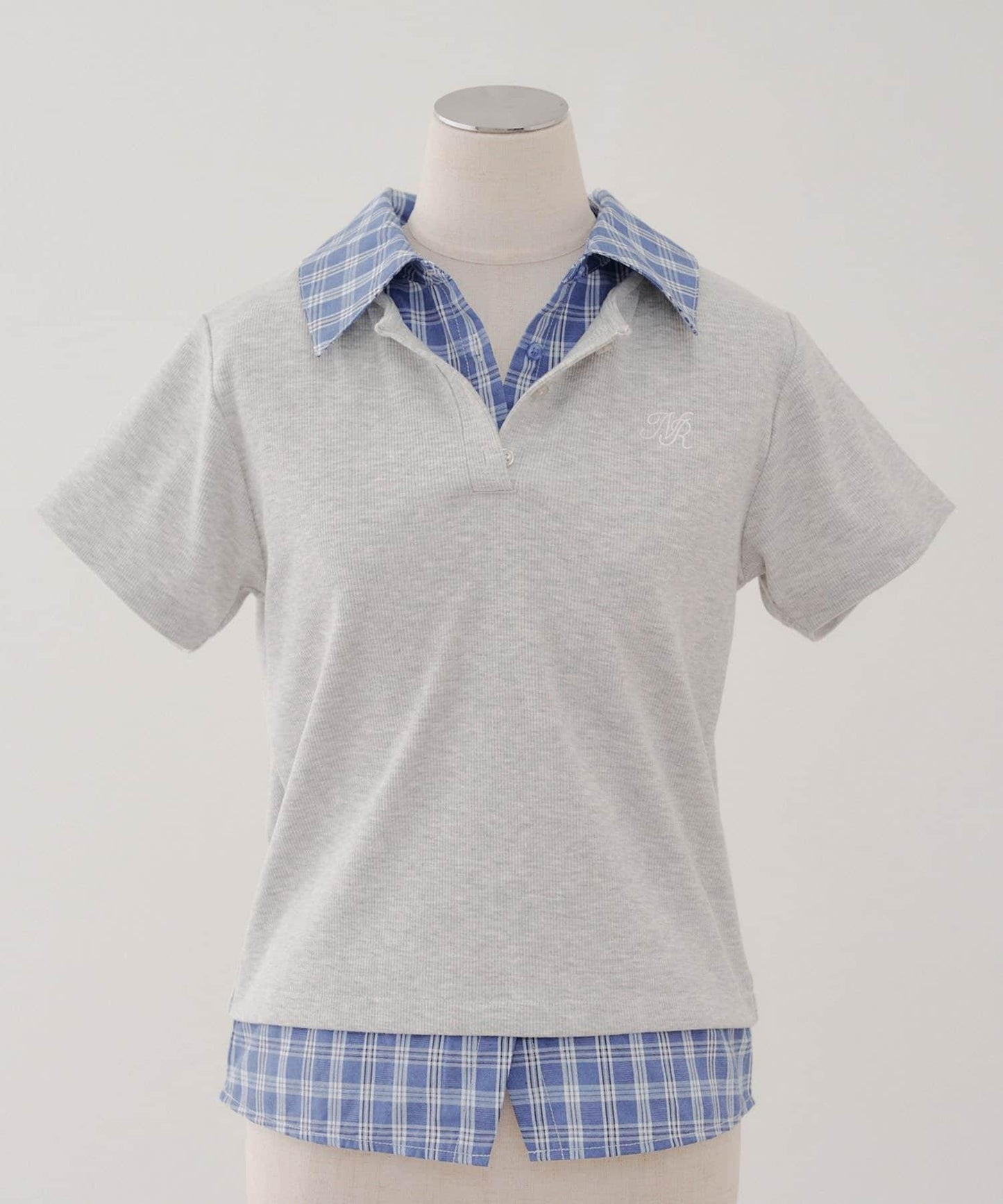 【@re.__mi23精選】假襯衫疊穿上衣