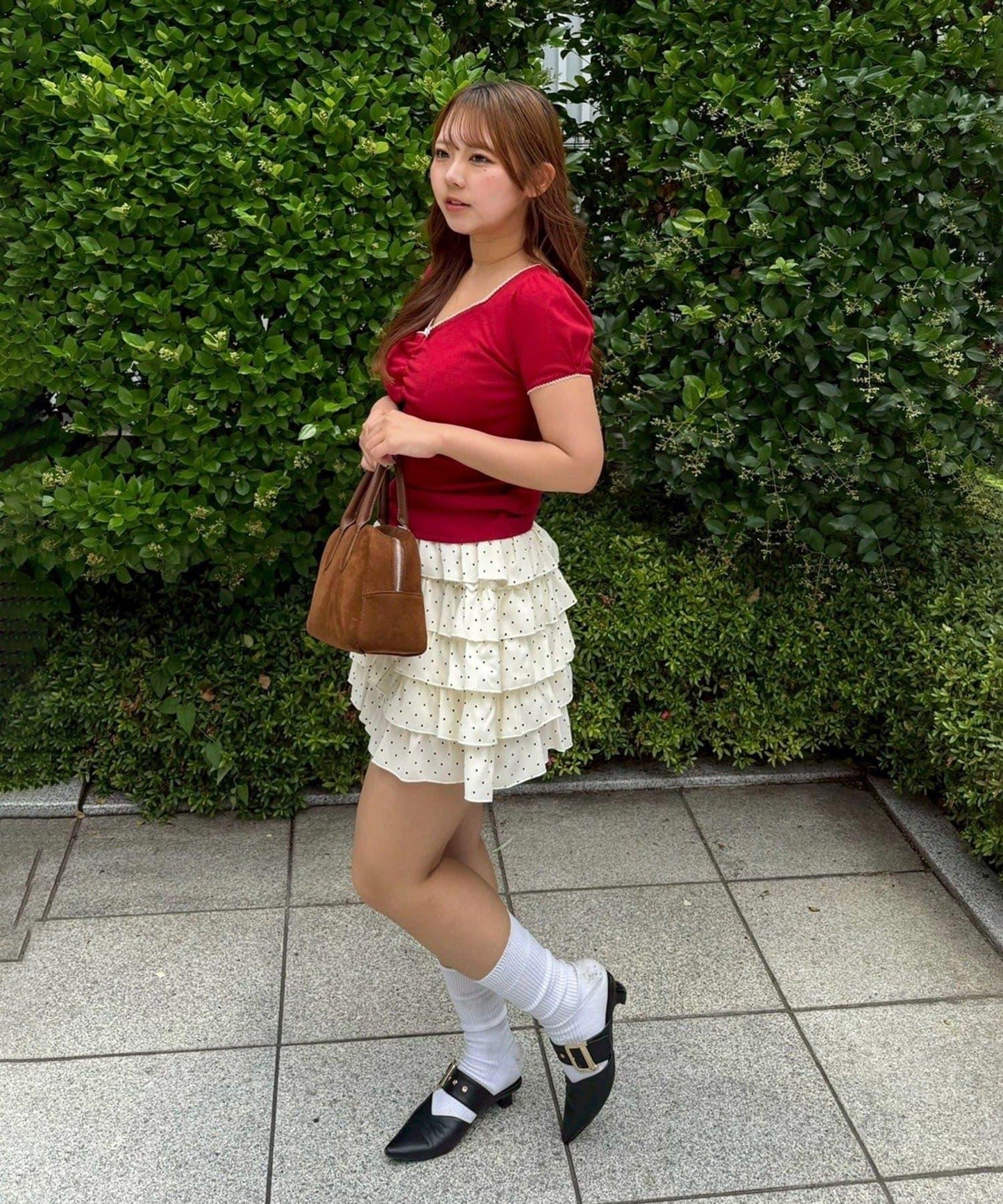 【@may_81o精選】網眼抽褶T-shirt