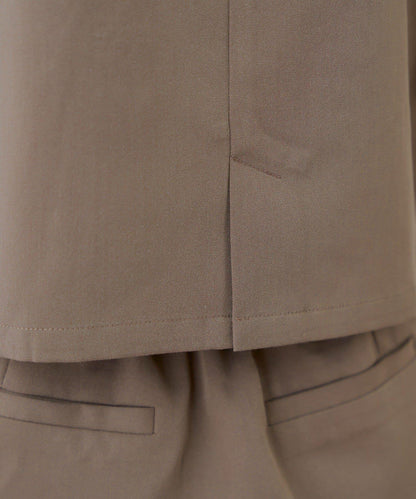 半袖雙排扣西裝外套