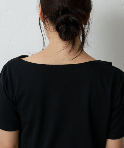 2向肩部垂墜T恤