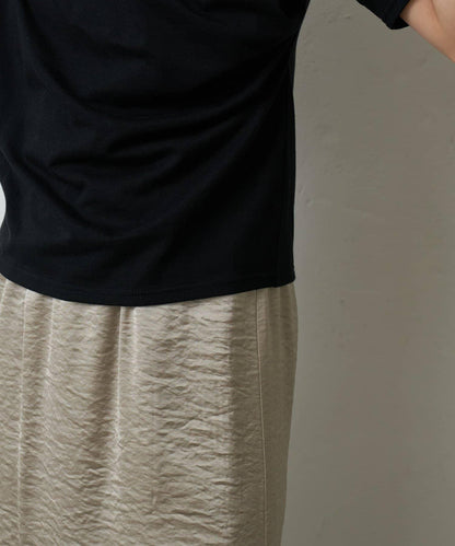 2向肩部垂墜T恤