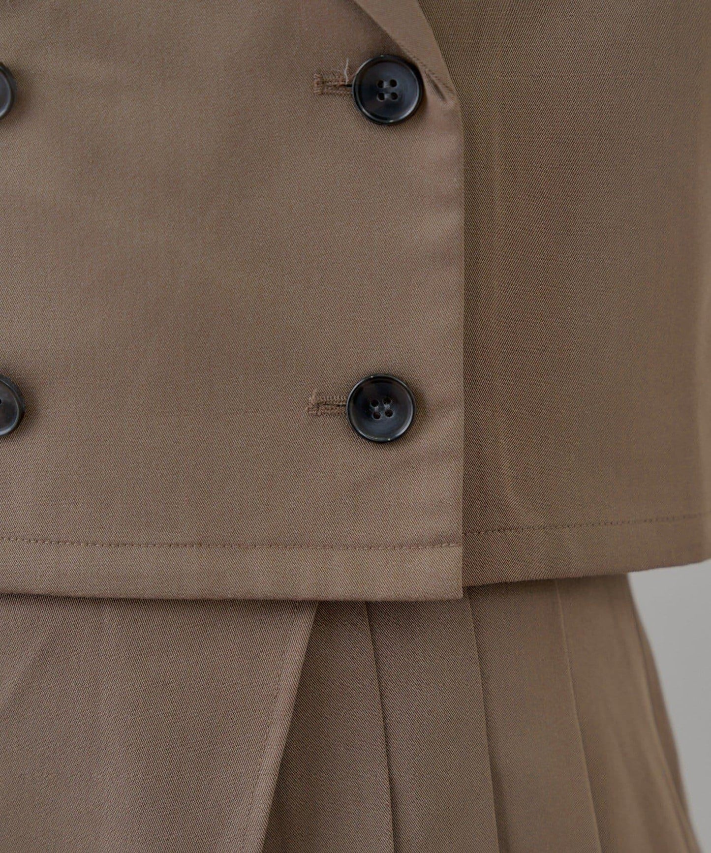 半袖雙排扣西裝外套