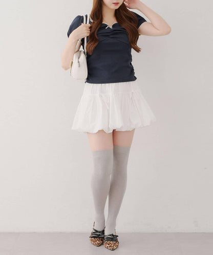 【@may_81o精選】網眼抽褶T-shirt