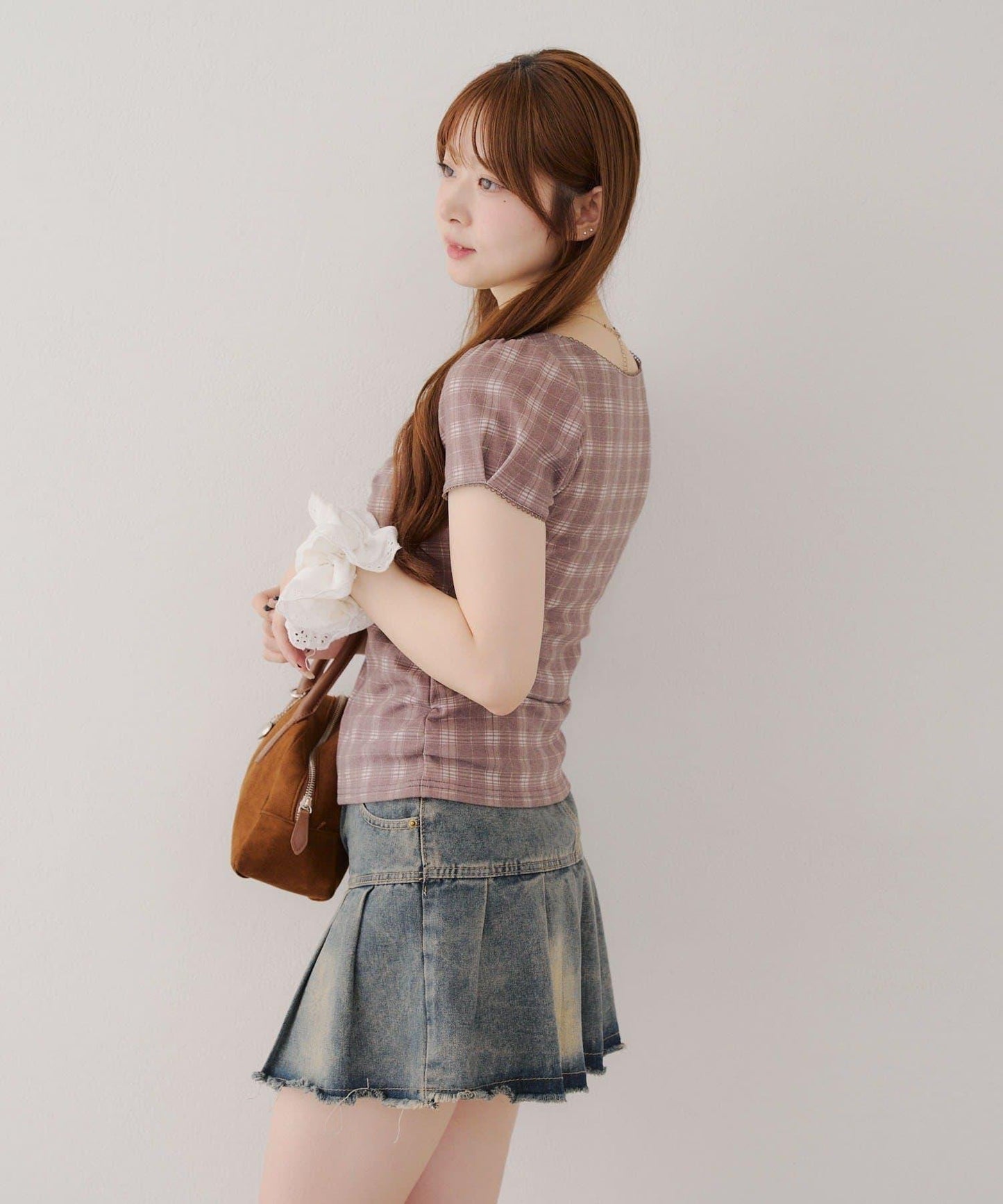 【@may_81o精選】網眼抽褶T-shirt