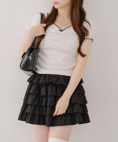 【@may_81o精選】網眼抽褶T-shirt