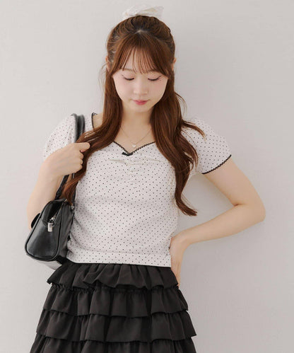 【@may_81o精選】網眼抽褶T-shirt