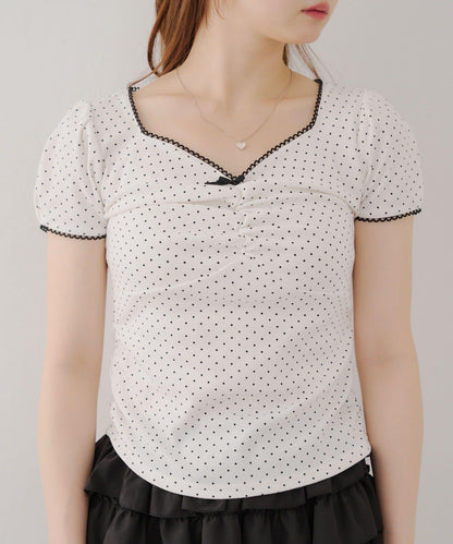 【@may_81o精選】網眼抽褶T-shirt