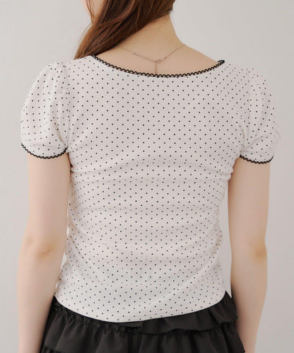 【@may_81o精選】網眼抽褶T-shirt