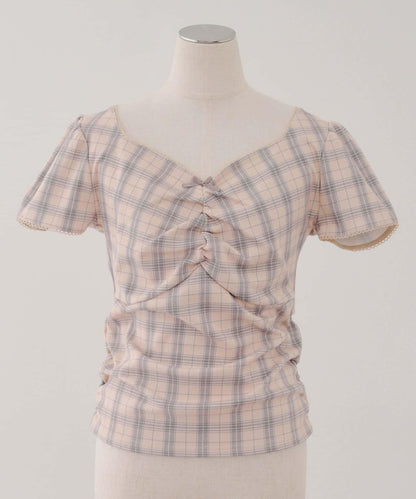 【@may_81o精選】網眼抽褶T-shirt