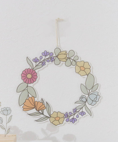 アクリルフラワーリース／Flower Art Glass