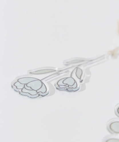 アクリルフラワーハンギング／Flower Art Glass