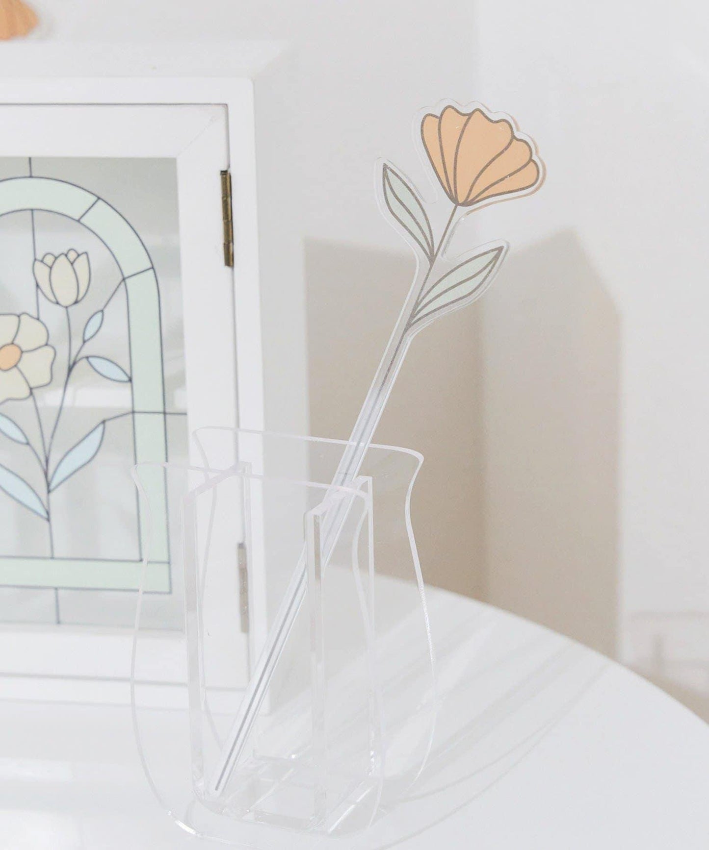 アクリルフラワーピック／Flower Art Glass