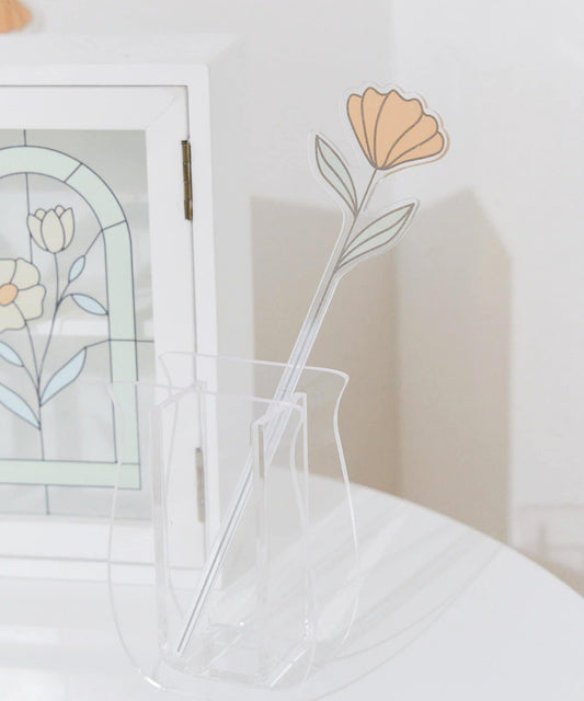 アクリルフラワーピック／Flower Art Glass