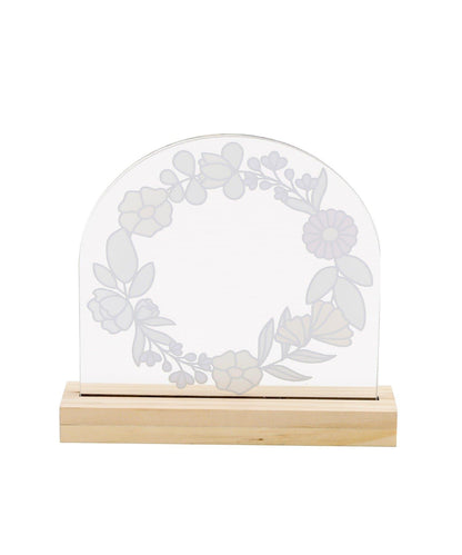 アクリルフラワーフォトフレーム／Flower Art Glass