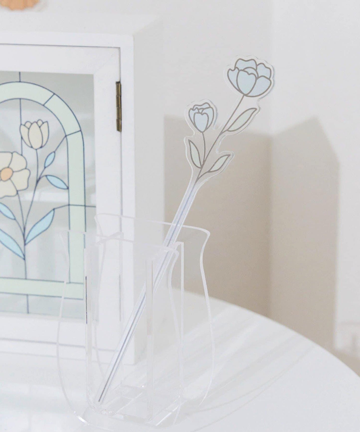 アクリルフラワーピック／Flower Art Glass