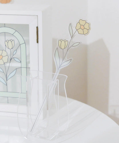 アクリルフラワーピック／Flower Art Glass