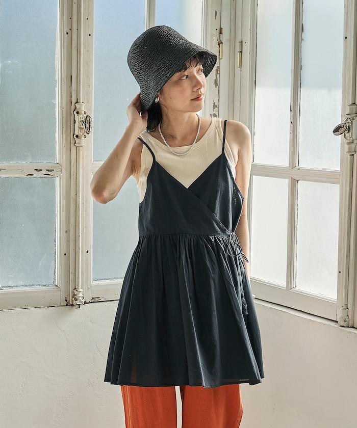 印度風 交叉設計 吊帶 罩衫