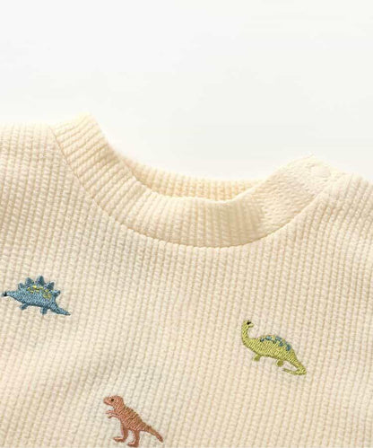 圖案刺繡馬甲疊穿套裝