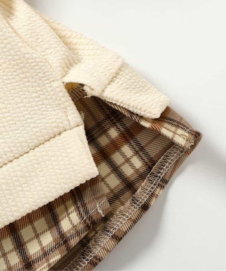 圖案刺繡馬甲疊穿套裝