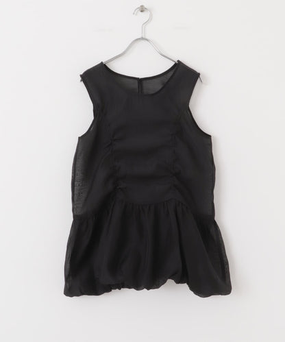 抽繩泡泡袖上衣