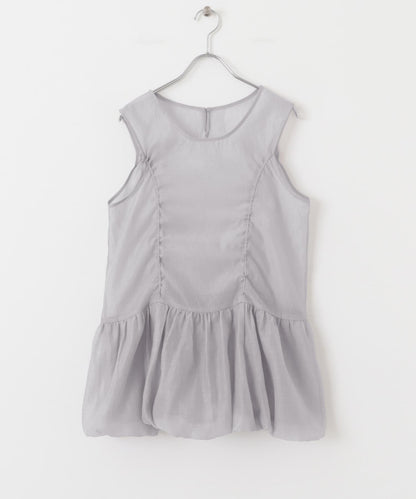 抽繩泡泡袖上衣